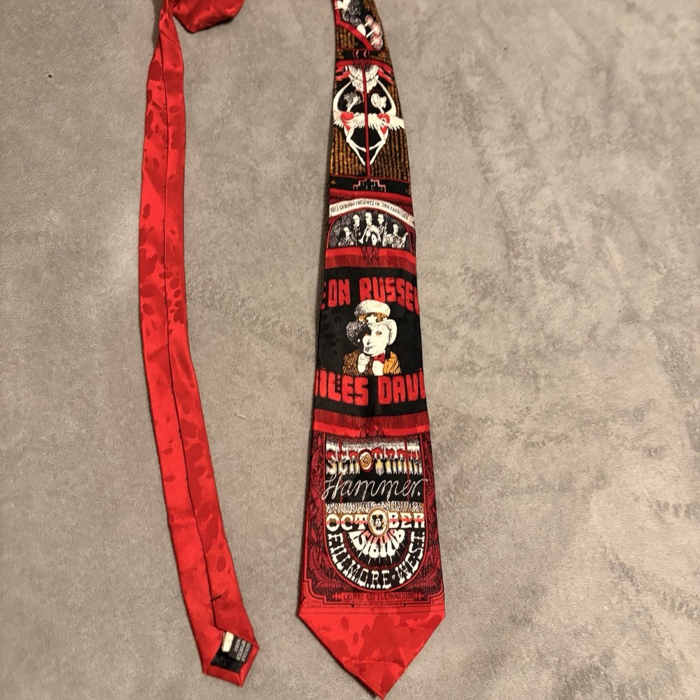 The Fillmore Poster Ties 252  Bill Graham 100% Silk Tie "Little Uncle Sam"‎